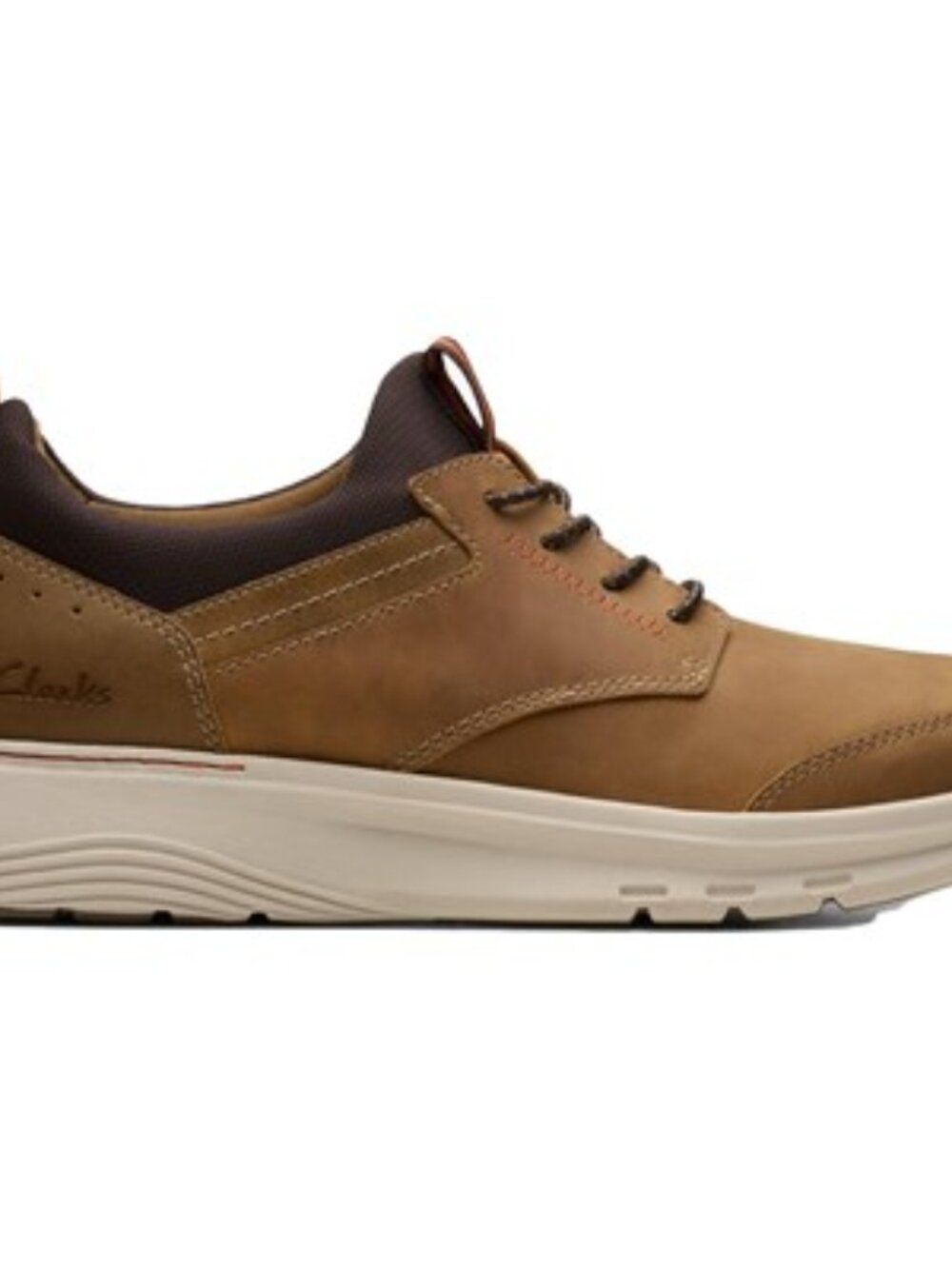Clarks - Mens Motion Trek Ez Shoes, size 10.5 W US mens, color brown.